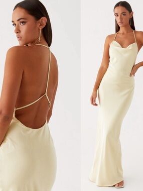 Peppermayo Dose Of Sunshine Maxi Dress in Lemon Yellow US 0